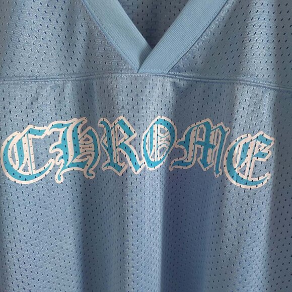 Chrome Hearts Stadium Mesh Warm Up Jersey Baby Blue - Picture 5 of 11